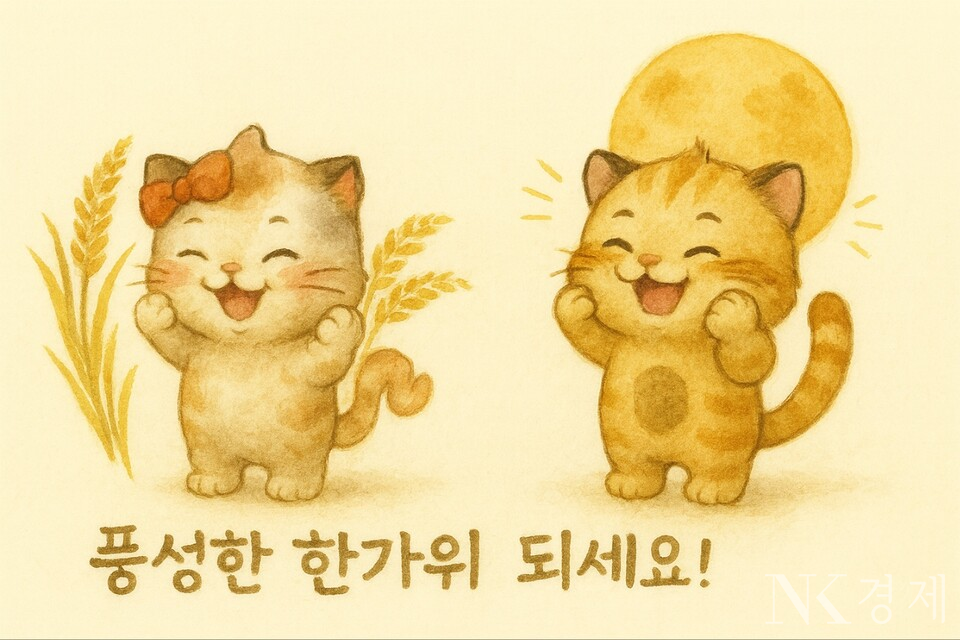 챗GPT로 작성한 추석 축하 이미지